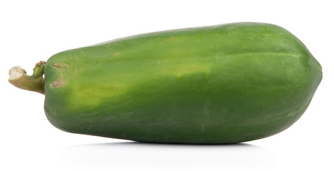 Papaya healthy fresh vegetable from nature isolated on a white background.