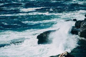 Water Crash on rocks