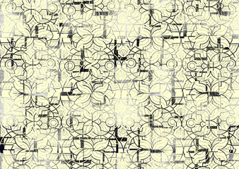 abstract geometric pattern with fabric texture