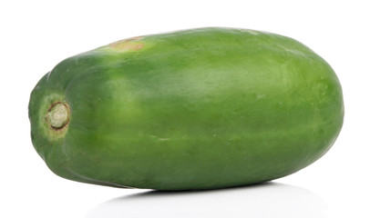 Papaya healthy fresh vegetable from nature isolated on a white background.