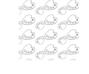 Pattern art palette illustration vector tool paint symbol object wood watercolor artist painter artistic craft drawing oil wooden