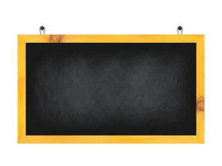 Obraz premium Chalkboard, blackboard with a wooden frame, isolated on white