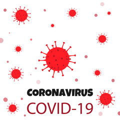 Coronaviruses background. Coronavirus COVID-19 outbreak. Epidemiology concept.