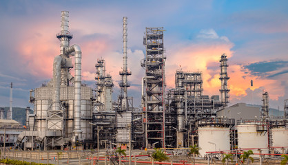 Oil and Gas Industrial zone,The equipment of oil refining,Close-up of industrial pipelines of an...