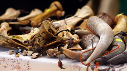 National crafts of Altai Krai craftsmen in the form of bone products