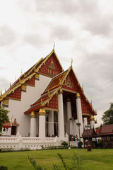 Obraz premium Mongkol Bophit Temple of Ayutthaya, Thailand