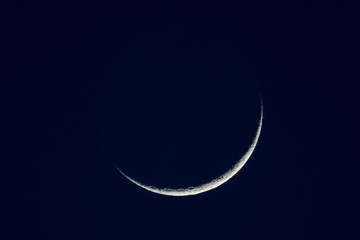 Obraz na płótnie Canvas Pictures of beautiful crescent moon