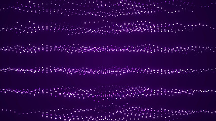 Abstract digital background. Science background. Technological background. Matrix. Binary Code. Falling dots. 3d rendering.