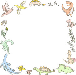 恐竜のフレーム