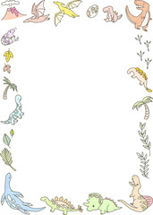 恐竜のフレーム