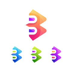 b letter logo symbol sign