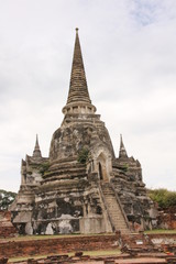 Fototapeta na wymiar Wat Phra Sri Sanphet Temple of Ayutthaya