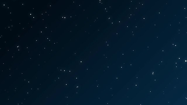 2D motion cartoon stars sparkling at night, a night sky full of stars.