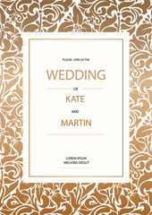 Wedding Invitation template. Modern design