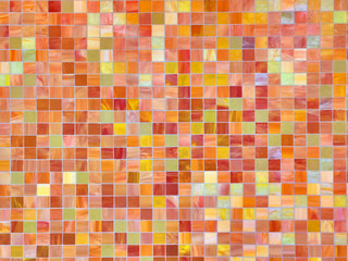 Background of small multi-colored tiles, heterogeneous texture