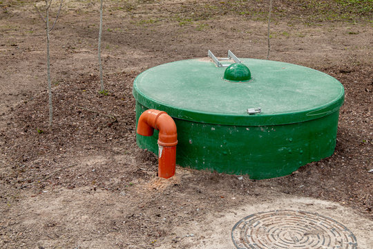 Septic tank installation, water treatment tank