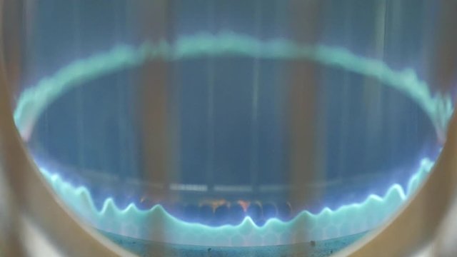 Fire of Kerosine stove. without sounds