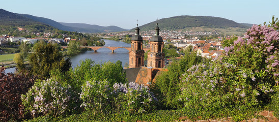 Die deutsche Stadt Miltenberg am Main in Bayern in Deutschland