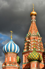 Fototapeta na wymiar St. Basil's Cathedral on the Red Square of Moscow. Russia