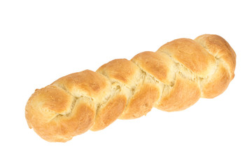 Homemade Challah isolated on the white background