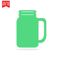 glass drinnking coctail Icon template black color editable. Umbrella Icon symbol Flat vector illustration for graphic and web design.