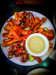 Hot Chicken Tandoori with Garlic Paste 