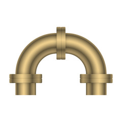 Pipe icon and flange fitting for pipeline connection with valve and other pipe. For transportation liquid or gas i.e.crude, oil, natural gas, sewage, wastewater. Also for plumbing and irrigation.