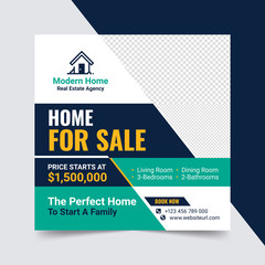 Home for Sale Real Estate Template Social Media Post