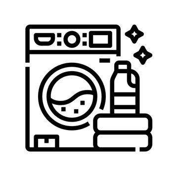 recommend clip art: Washing machine  laundry  washing clothes  cleaning  household icon