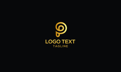 P Letter logo design template vector Sign Symbol Monogram