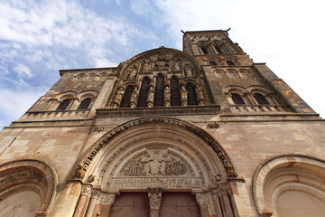 Basilica of Sainte-Marie-Madeleine in Vezelay Abbey, France