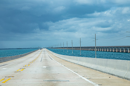 entering the seven mile bridge