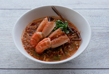 Thai Spicy Soup Mixed Dishes 