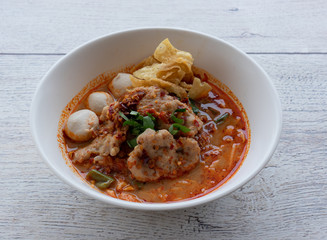 Thai Spicy Soup Mixed Dishes 