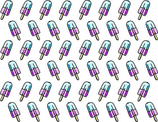 ice lolly summer symbol lollipop pattern texture sameless sweet summer icon isolated on white background