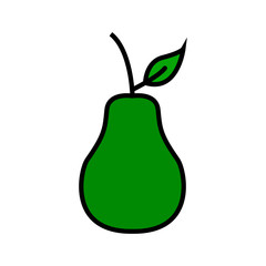 Avocado icon illustration