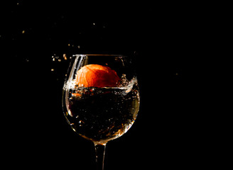 glass of red wine