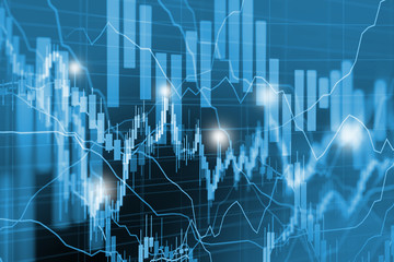 stock market chart, forex trading screen