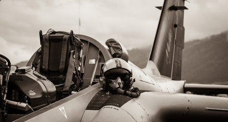 Militärjet-Pilotenkancel © Martin
