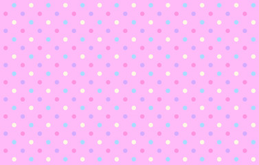 カラフルでチャーミングなドット、背景素材
