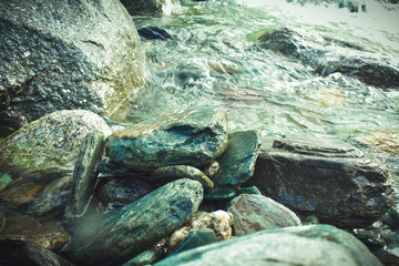 view of rocks on mountains