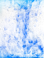 air bubbles and aquamarine blue flowing