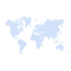 World map icon isolated on white background. Vector illustration