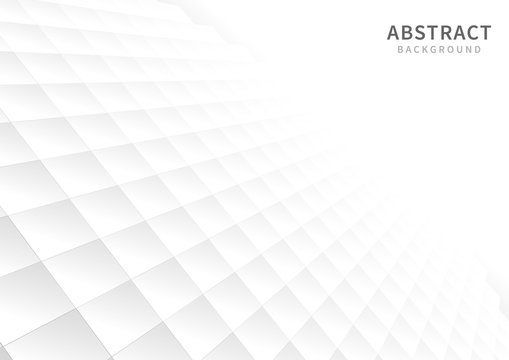 Abstract geometric square pattern background with white shapes perspective can be used in cover design  poster  website  flyer.
