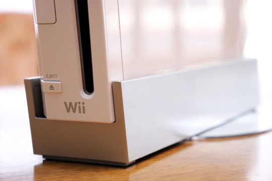View of a Nintendo Wii. It is a home video game console released by Nintendo in 2006.