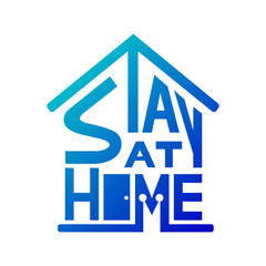 Vector stay at home for coronavirus COVID-19 prohibition signs concept.