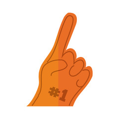 number one glove flat detailed style