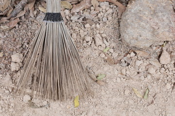 broom on the ground