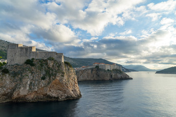 Fototapeta na wymiar Dubrovnik. St. Lawrence Fortress and walls of old town