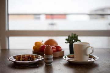 Breakfast on the table at home